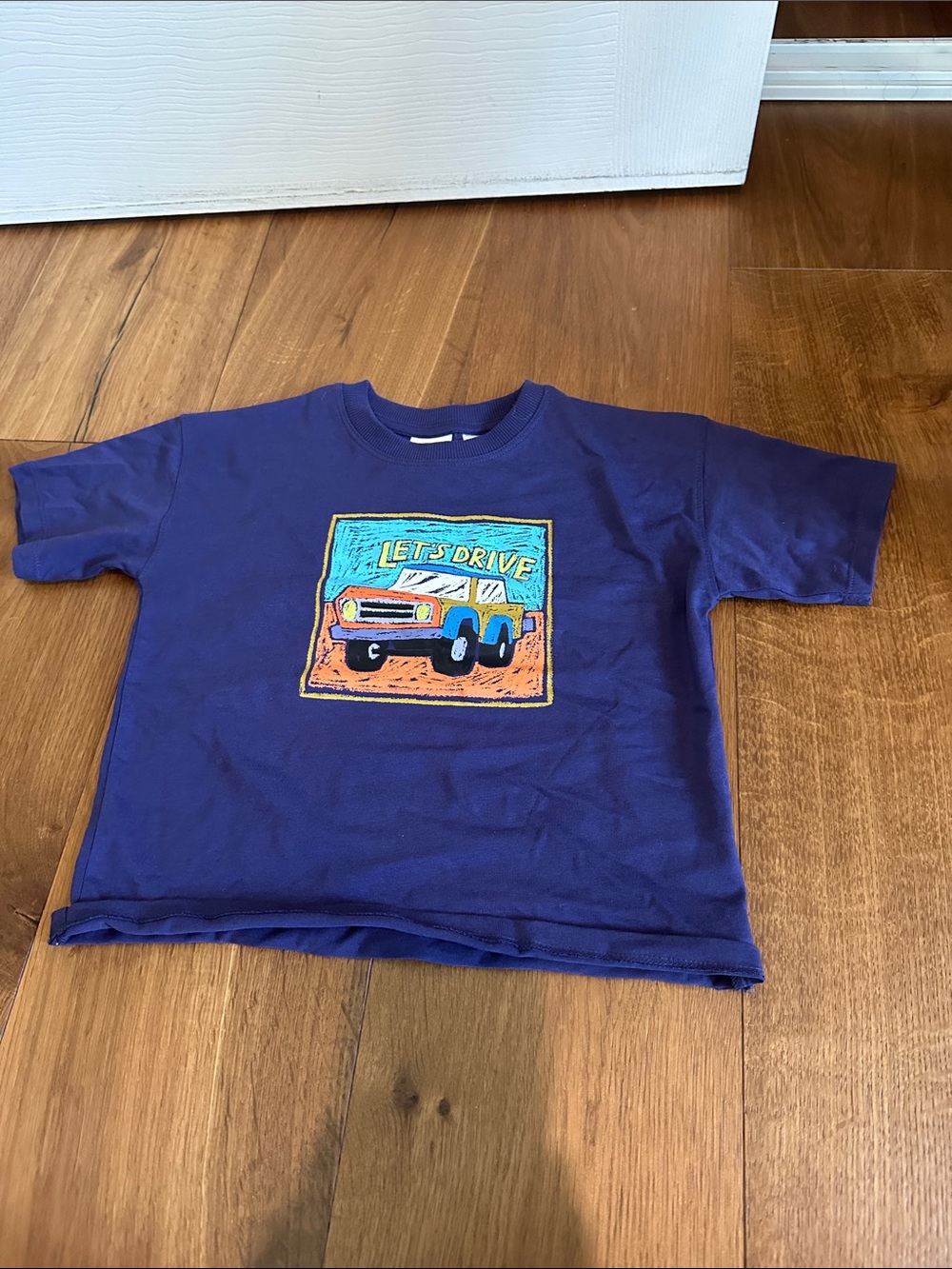 Zara Purple Graphic 'Let's Drive' Truck Tee